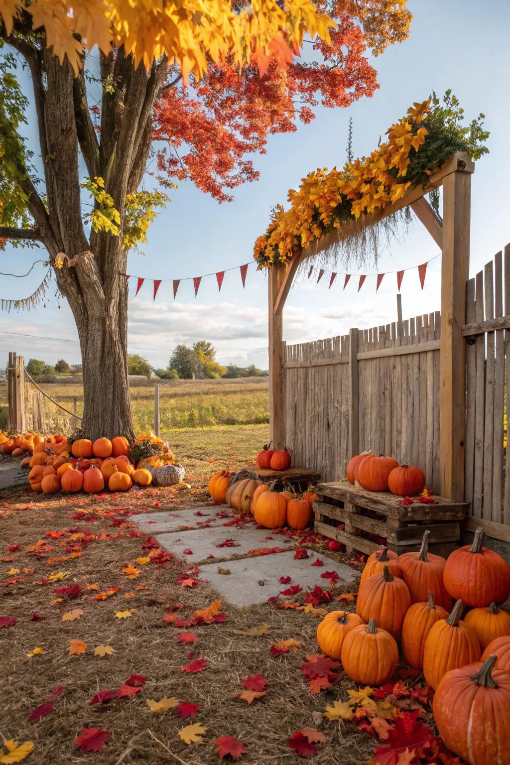 Capture fall memories with a dedicated photo spot.