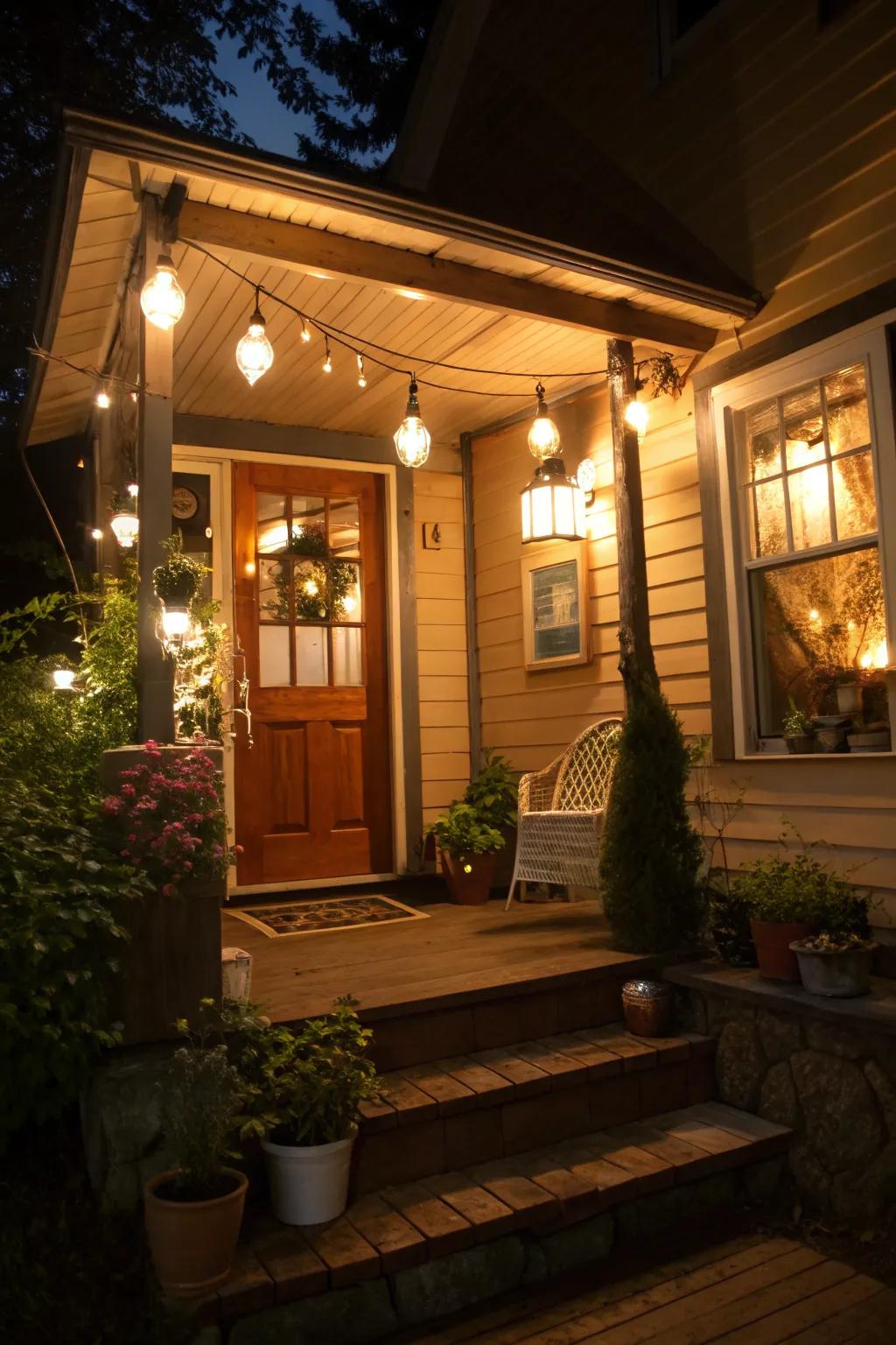 Layered lighting enhances ambiance and comfort.
