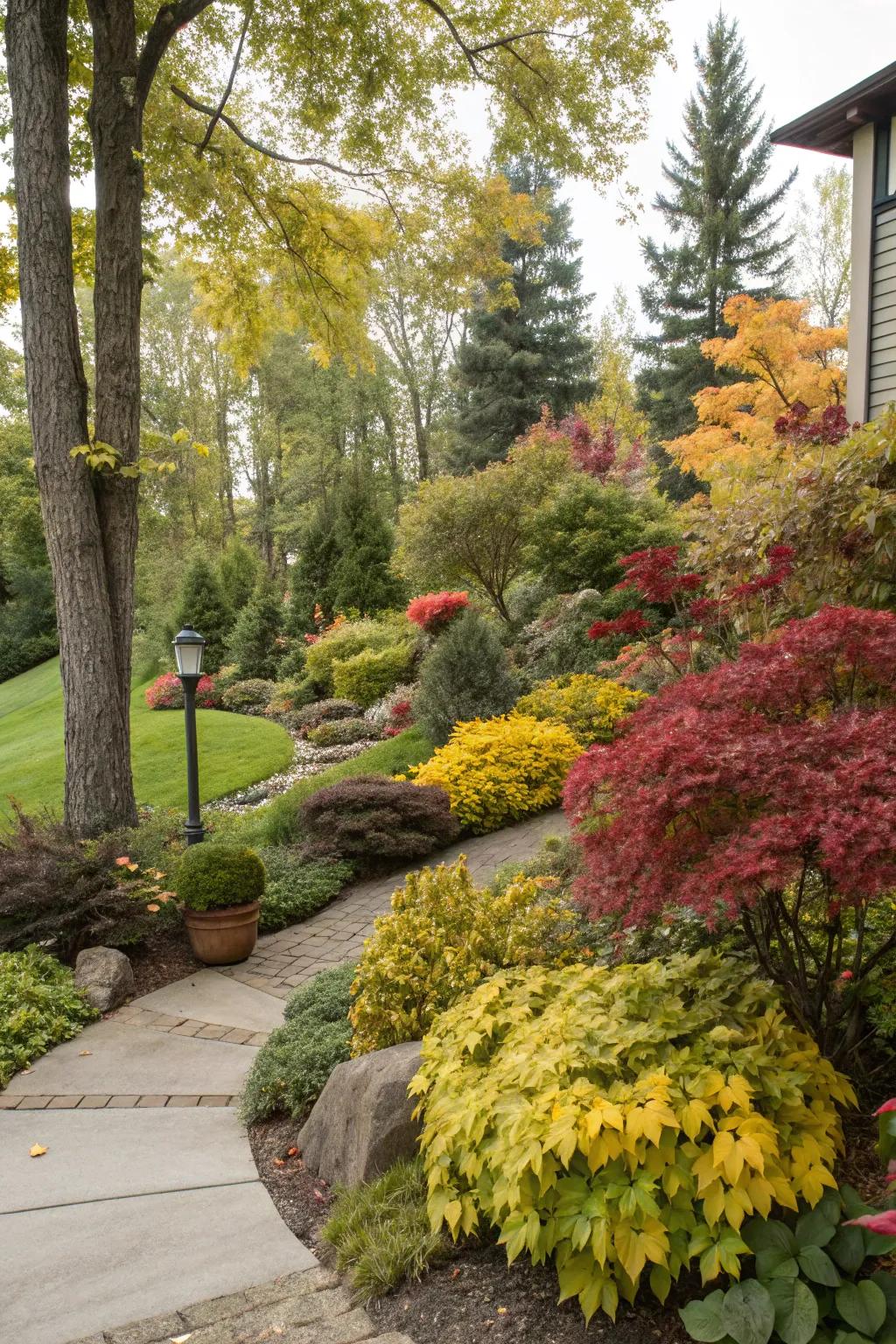 Layered foliage adds depth and visual interest to gardens.