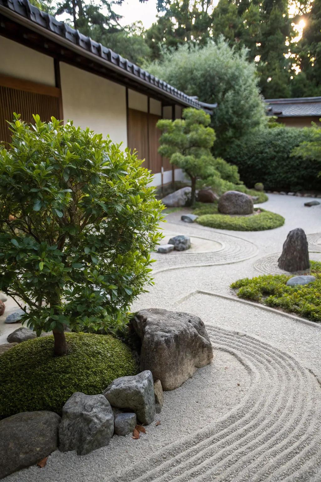 Enhance your zen garden with the tranquility of Soft Touch Holly.