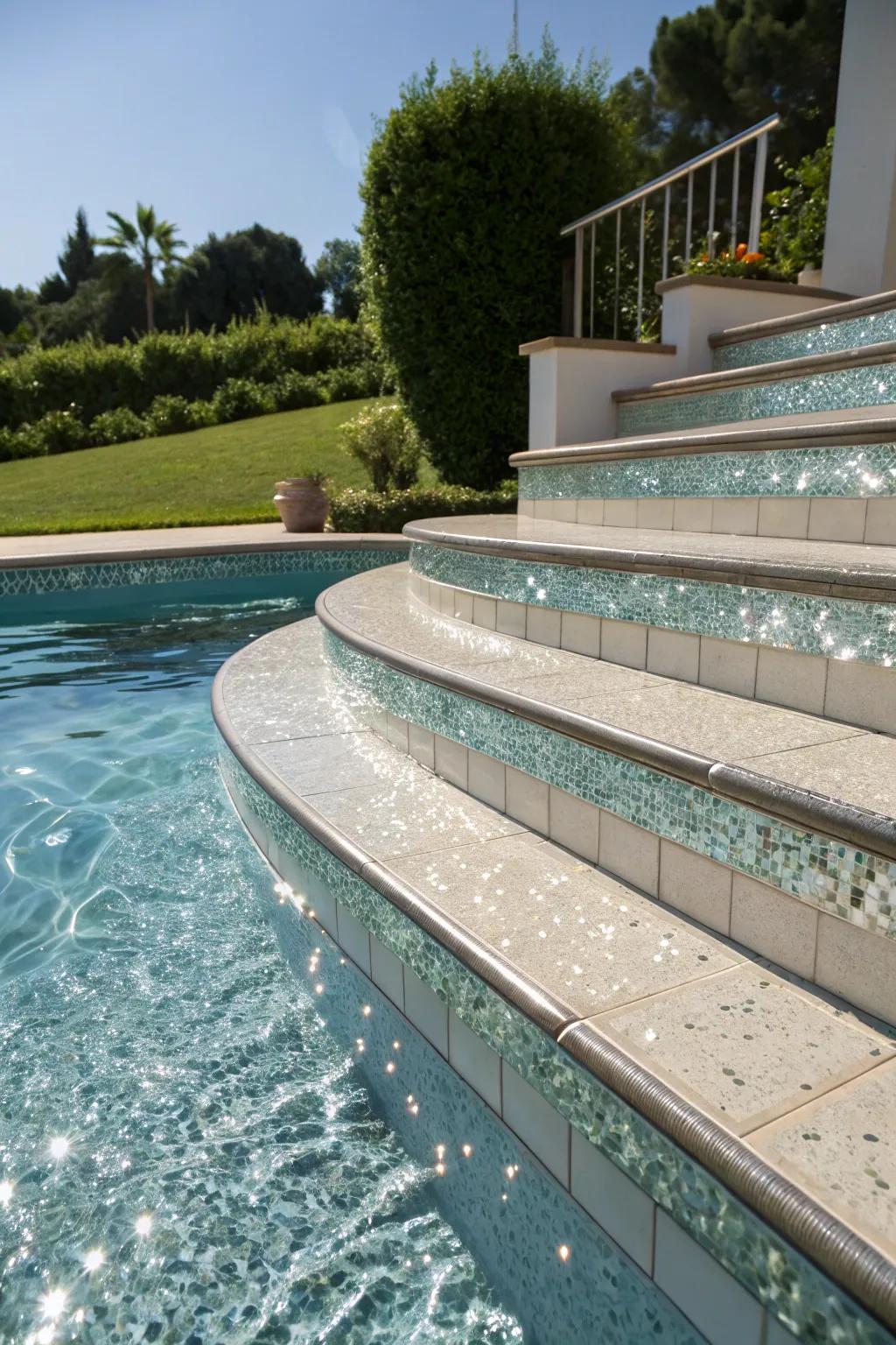 Metallic accents add a touch of luxury and sparkle.