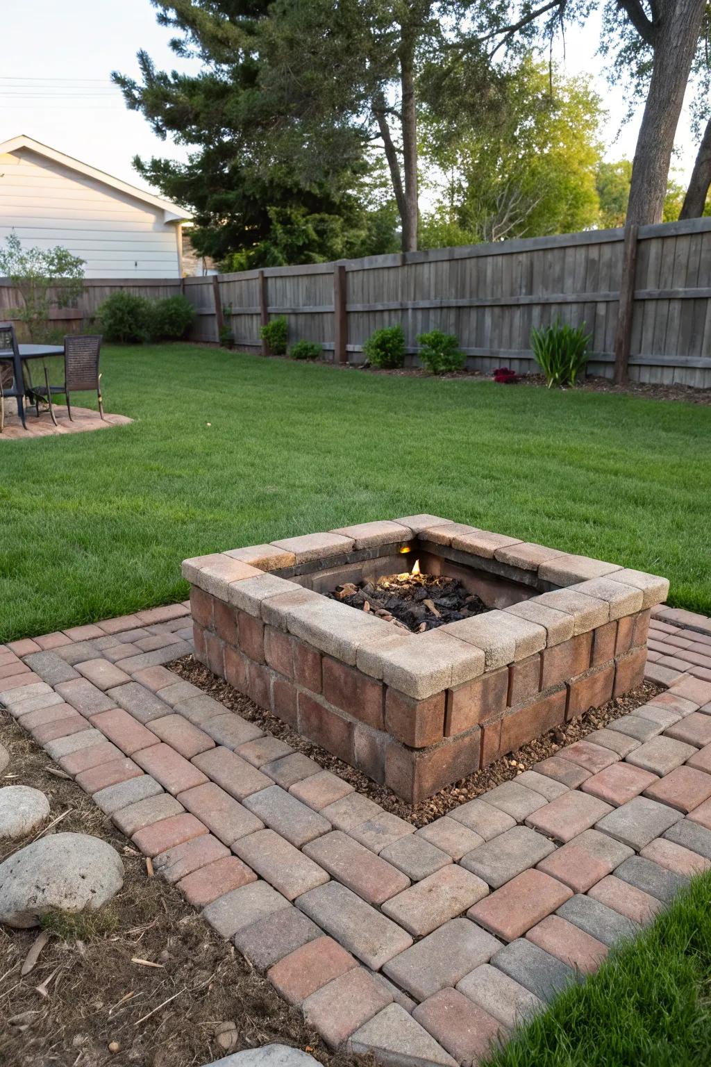 Ensure longevity with heat-resistant materials for your fire pit.