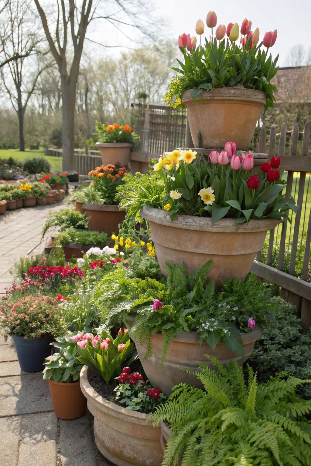Keep your garden dynamic with seasonal plant changes.