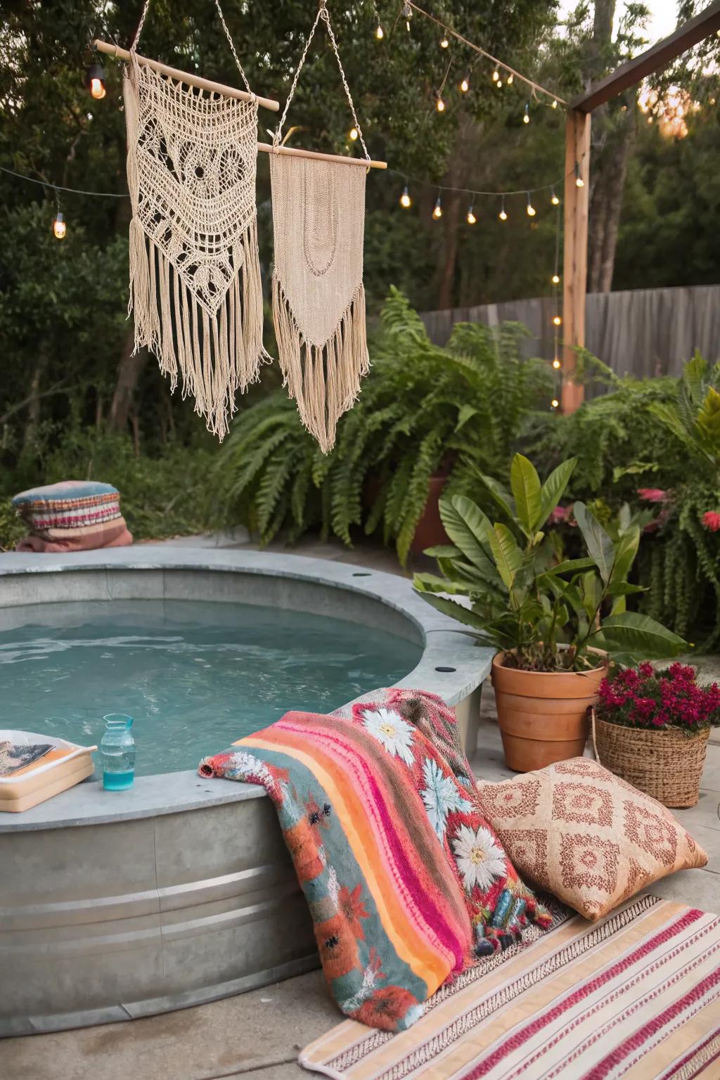 Embrace boho-chic vibes with stylish decor.