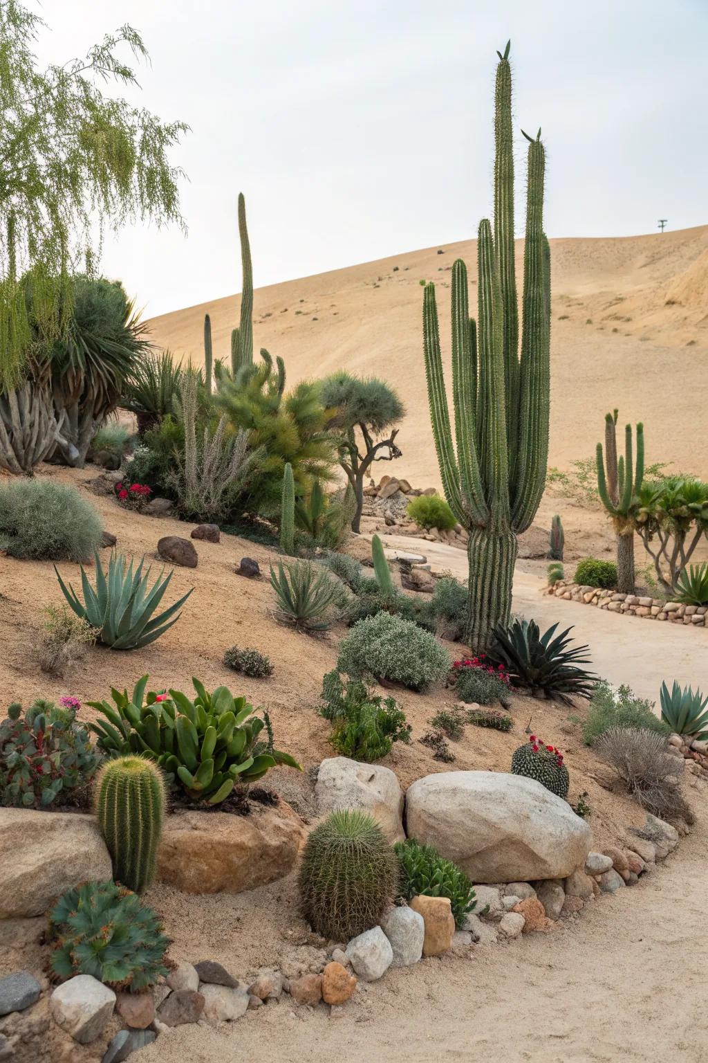 Desert-style landscapes offer dramatic, water-wise beauty