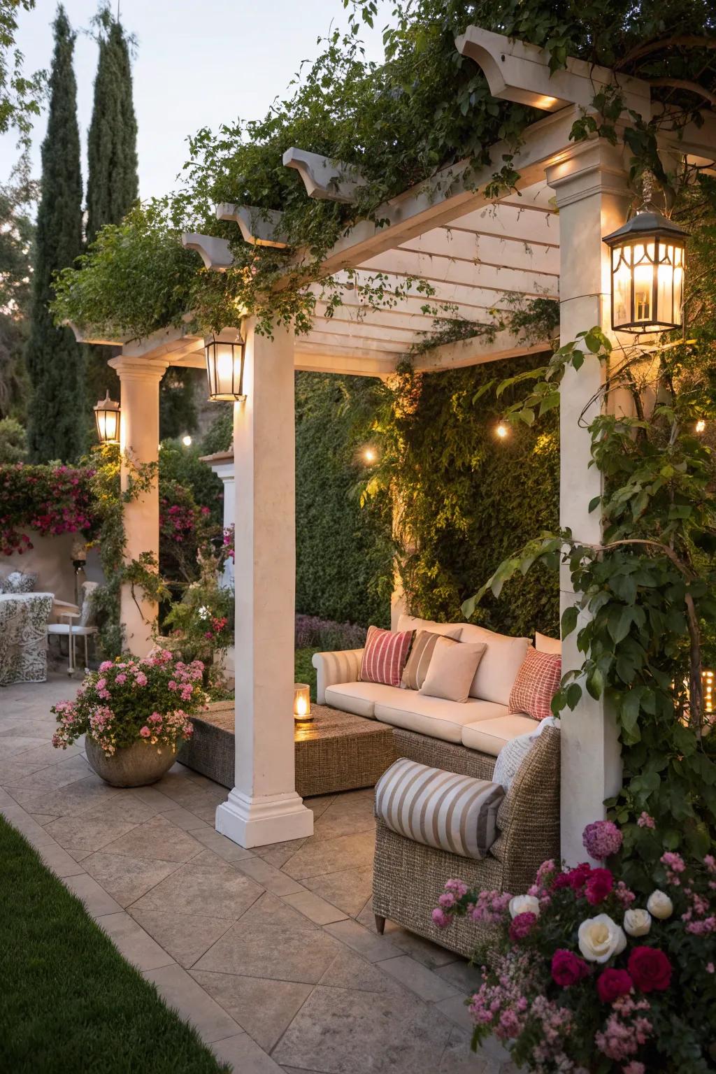 Transform your garden into a dreamy escape with a pergola.