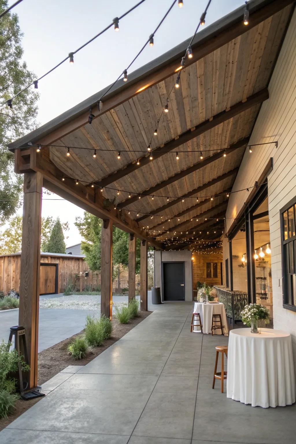 Industrial chic combines urban feel with rustic charm.