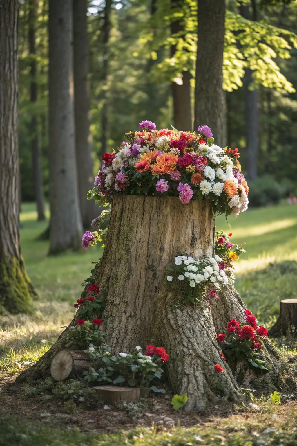 A stunning floral sculpture for your garden.