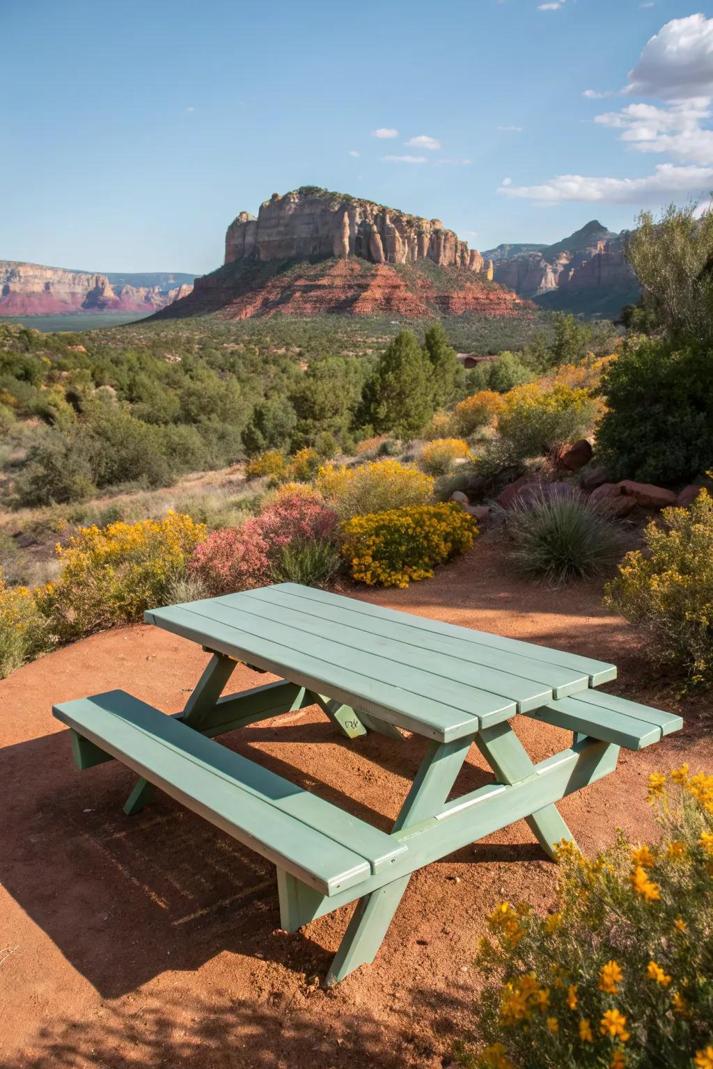 Southwestern colors bring desert warmth to your table.