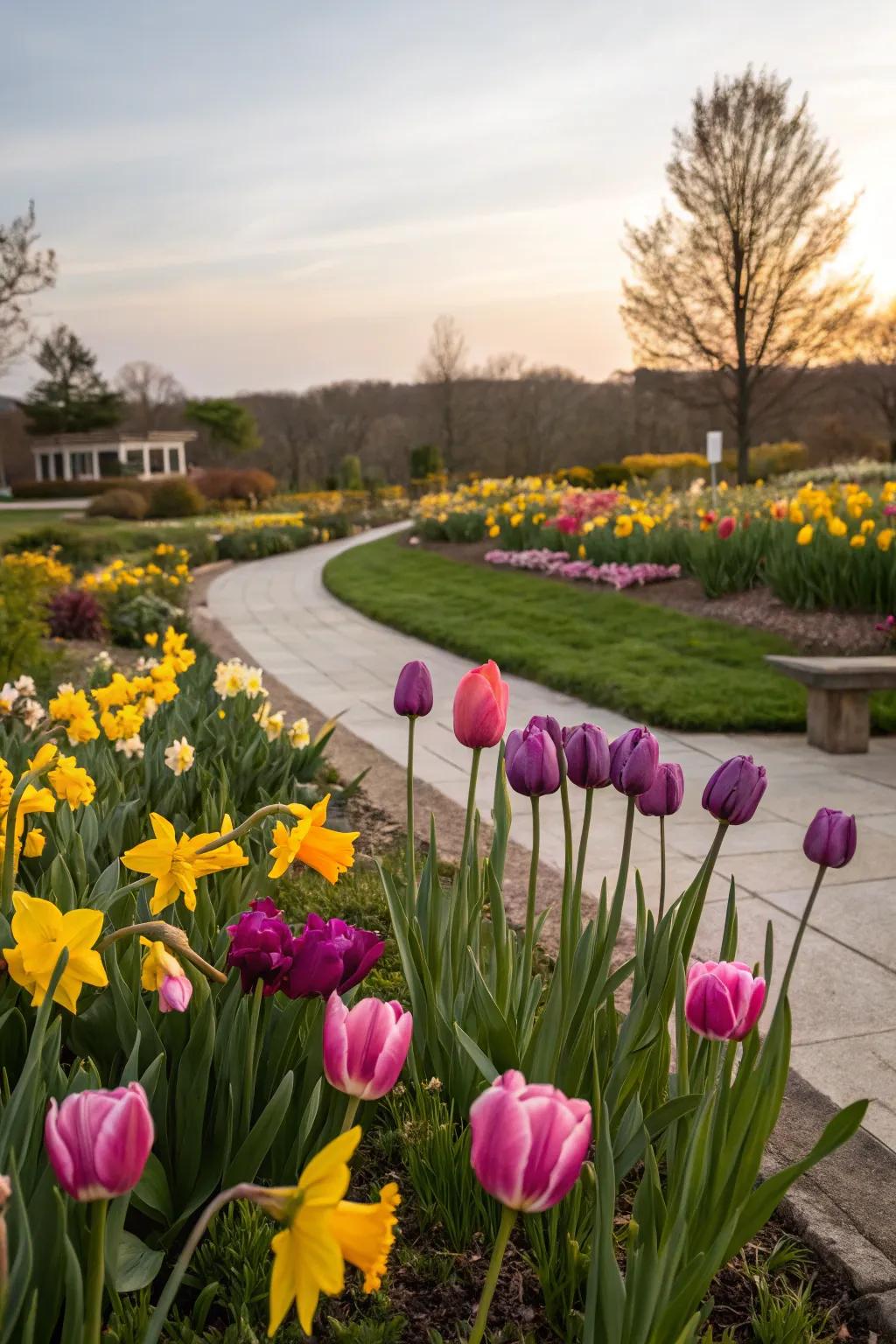 Seasonal blooms bringing vibrant color to the garden.