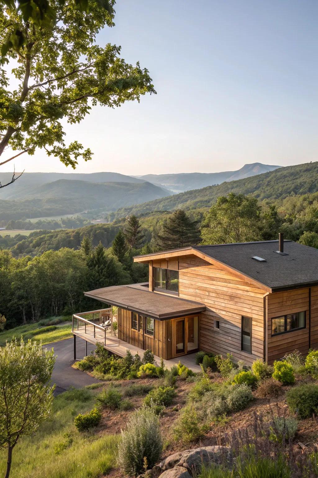Sustainable wood for eco-friendly appeal.