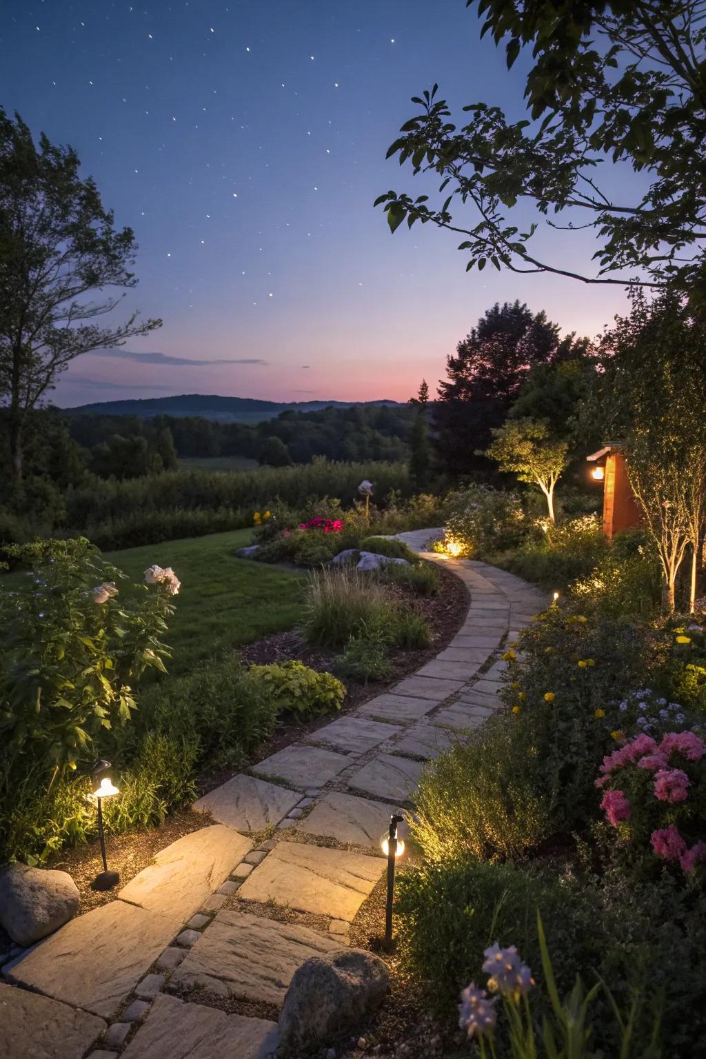 Lighting adds a touch of magic to your garden, day or night.