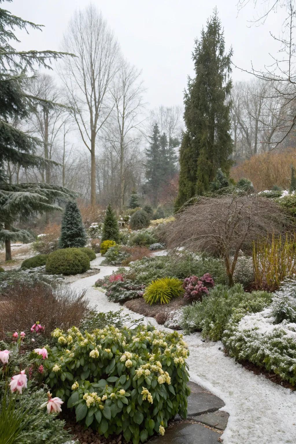 Winter gardens provide beauty throughout the cold months.
