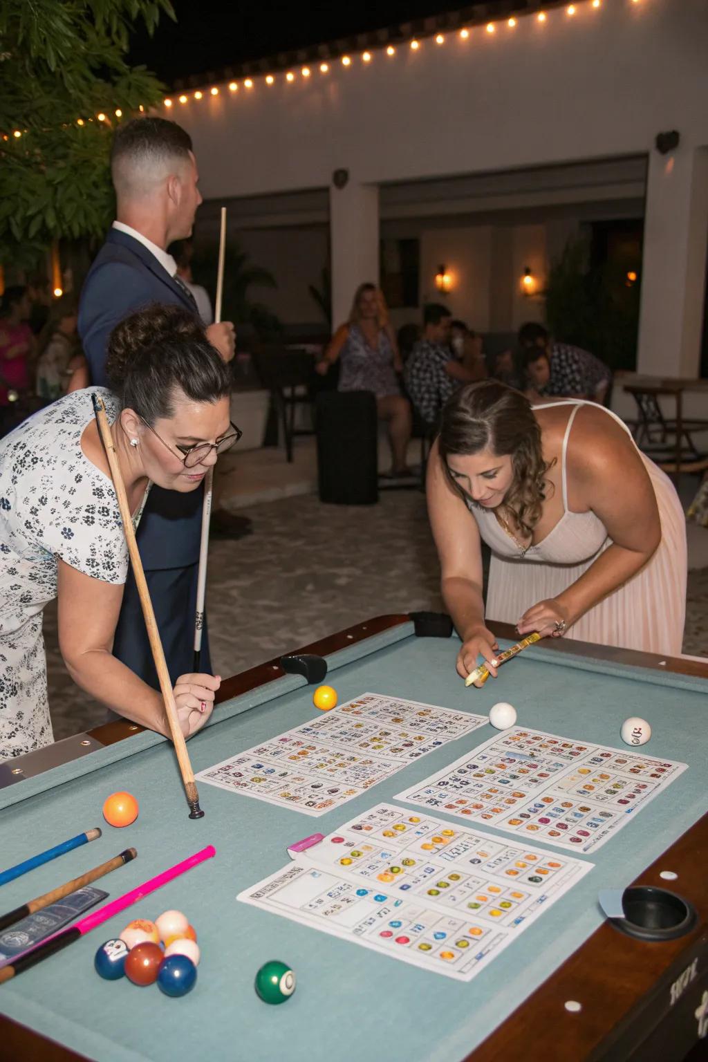 Get playful with customized pool games.