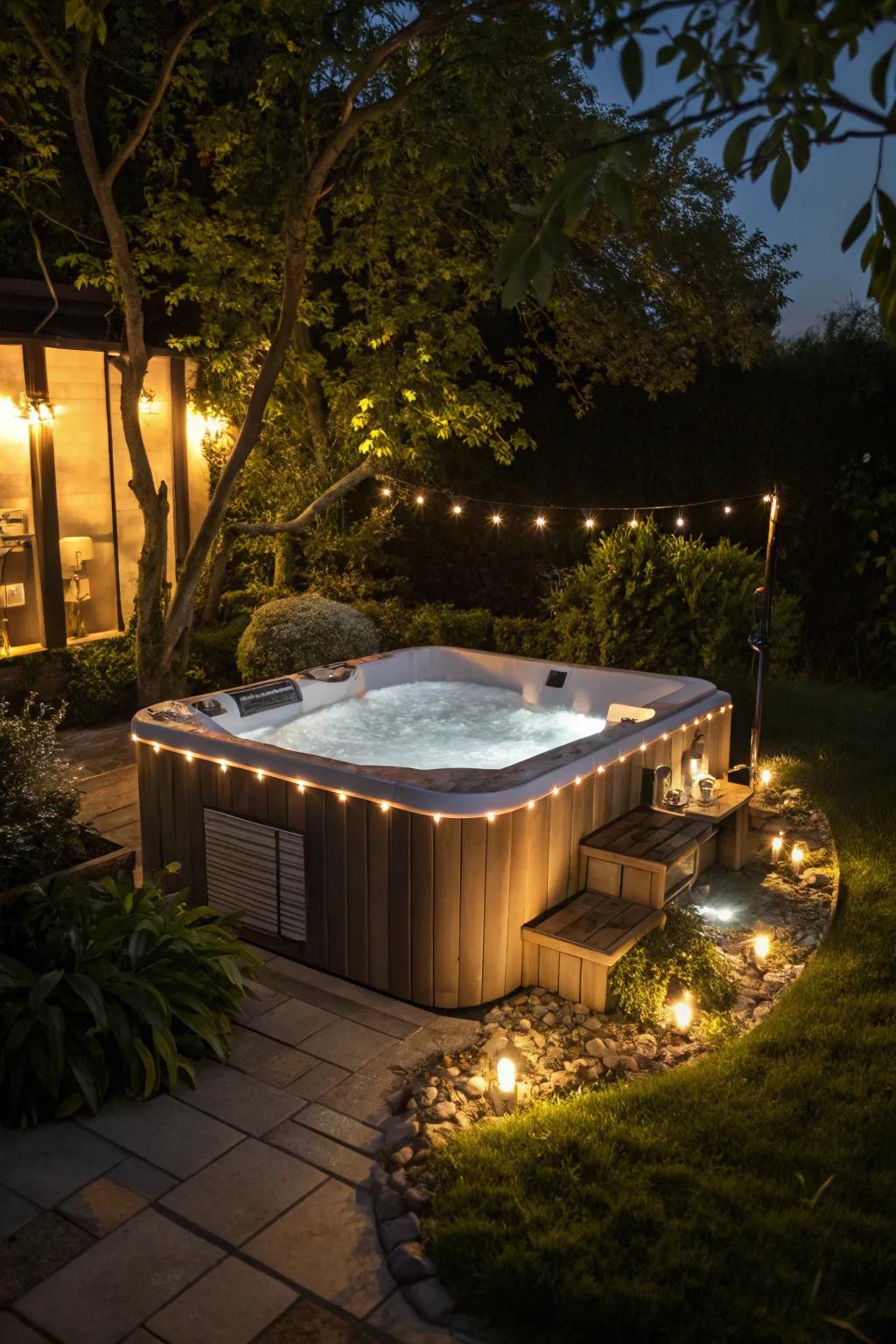 Illuminate with eco-friendly solar-powered lights.