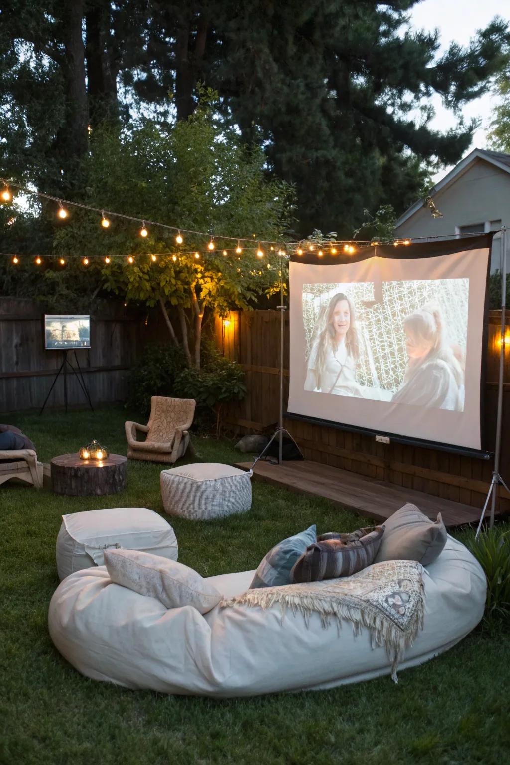 Host movie nights under the stars with a DIY outdoor screen