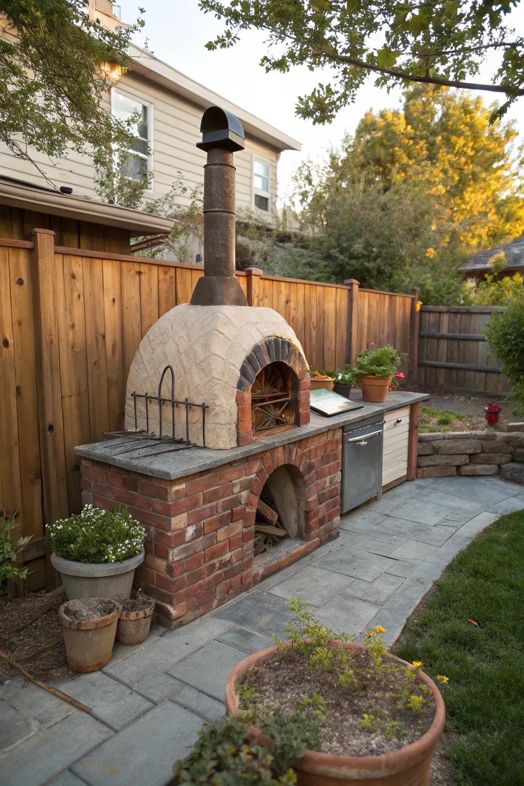 A pizza oven offers a unique and tasty addition to your BBQ setup.