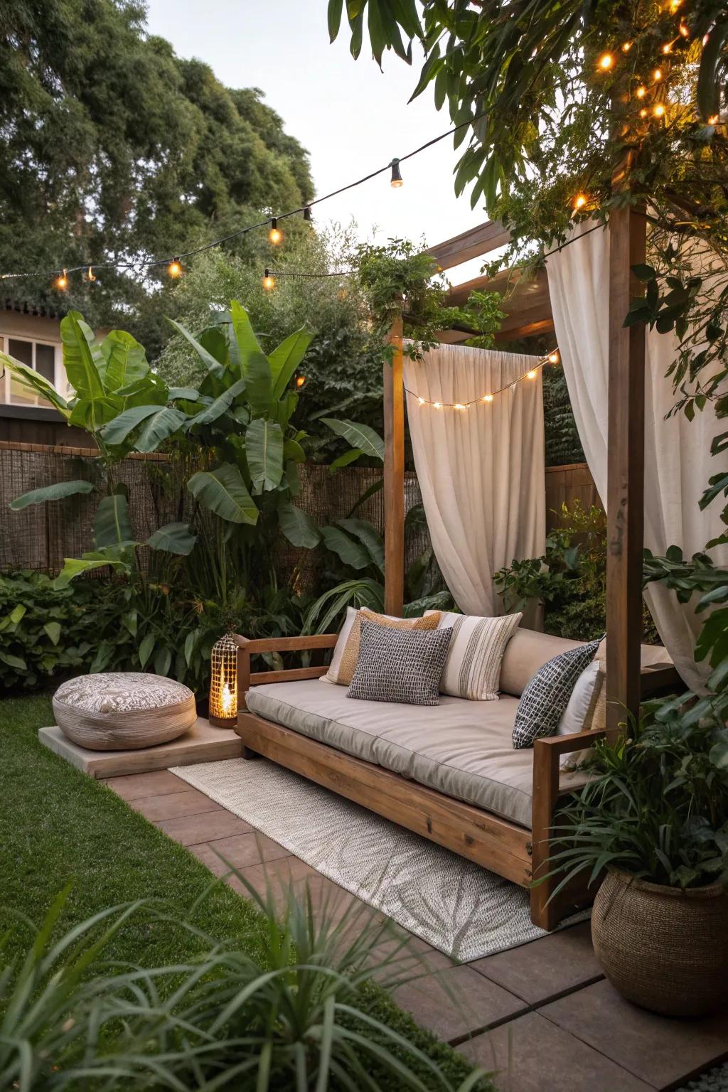 Relaxation zones offer peace and comfort.