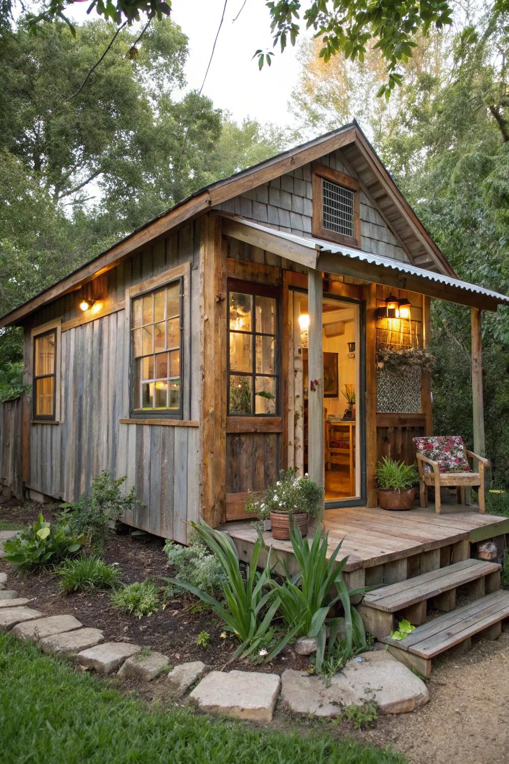 An eco-friendly casita crafted with sustainable materials.