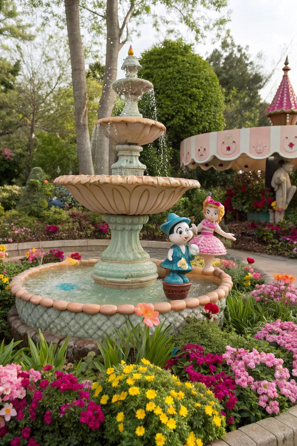 Whimsical fountains bring fun and joy to your garden.
