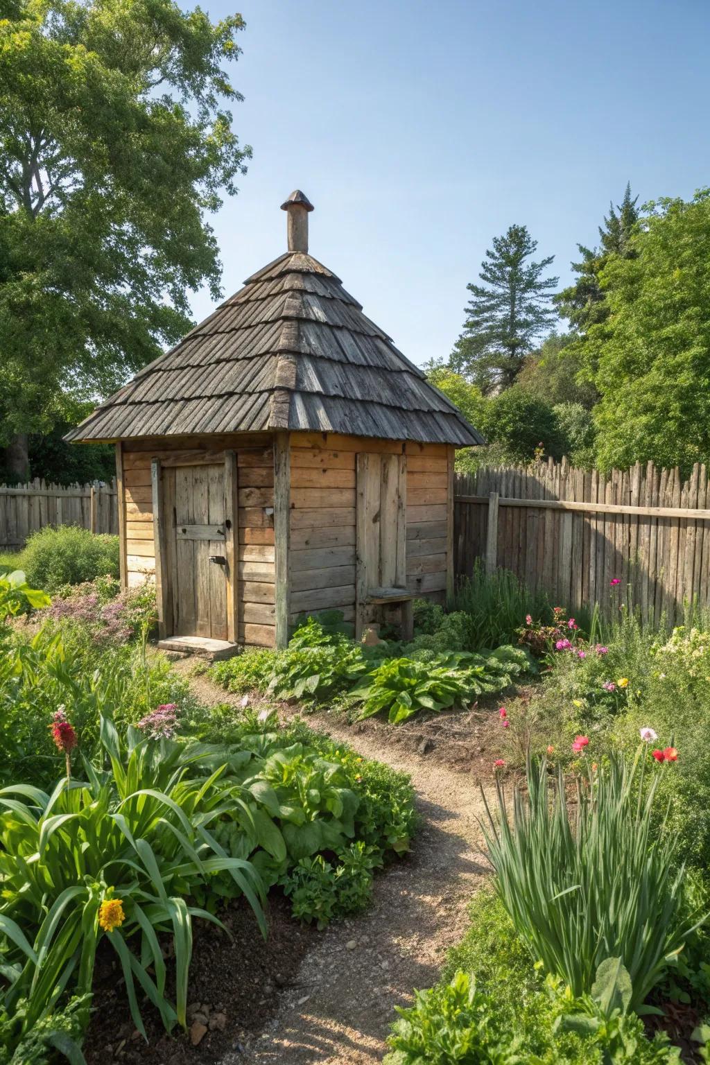 A DIY smokehouse ready to preserve and flavor.