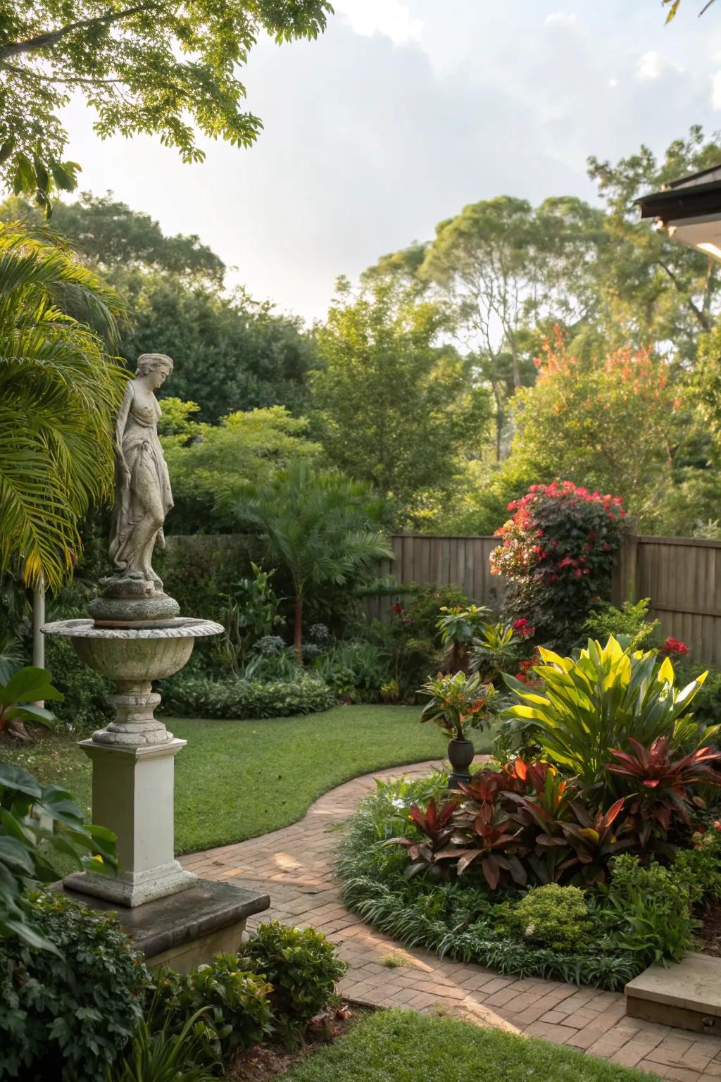 Artistic sculptures bring creativity and interest to your garden.