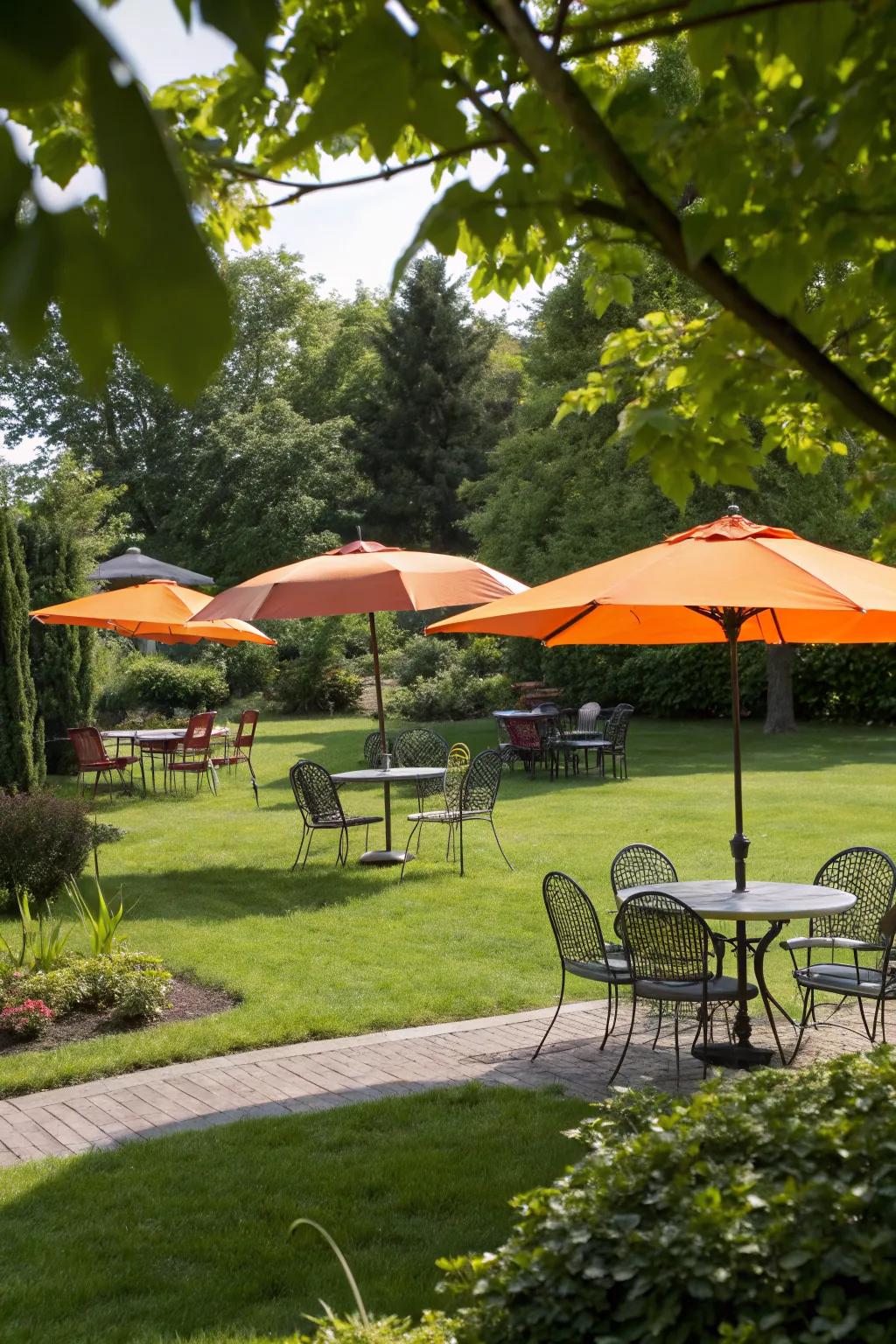 Provide comfort with shaded areas for your guests.