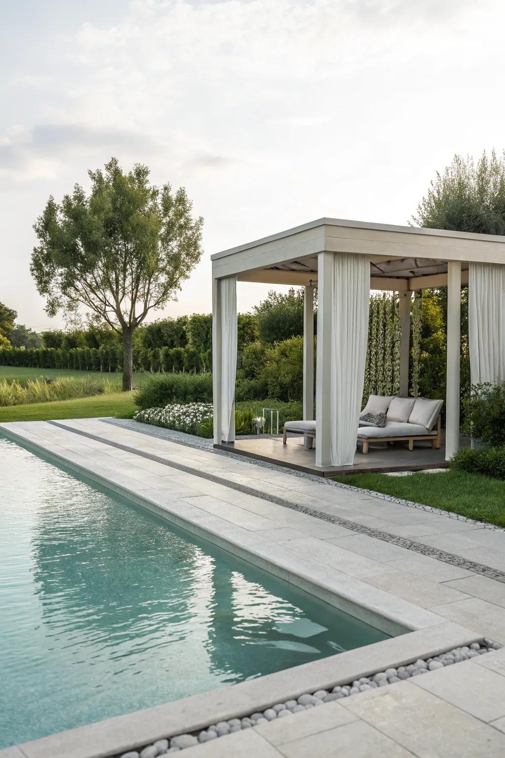 Embrace sophisticated simplicity with your gazebo.