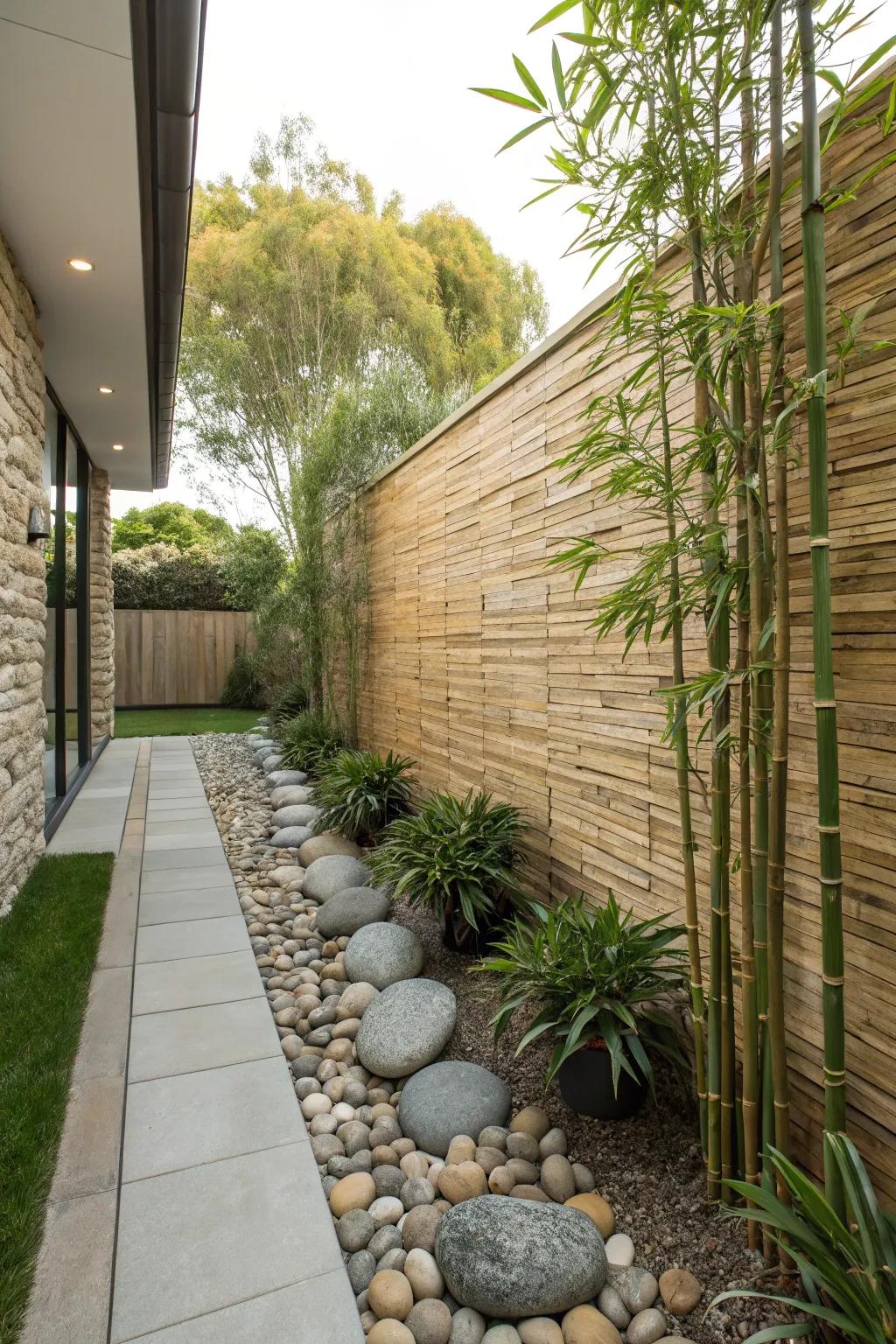 Embrace nature with textured wall designs.