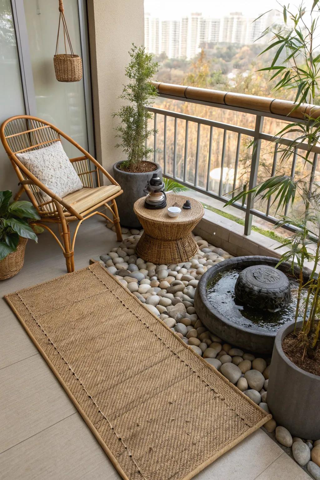 Create a zen vibe with natural fiber looks.