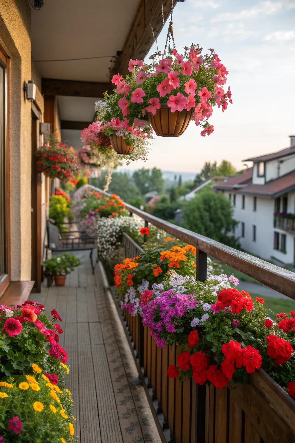 Seasonal blooms adding variety and freshness.