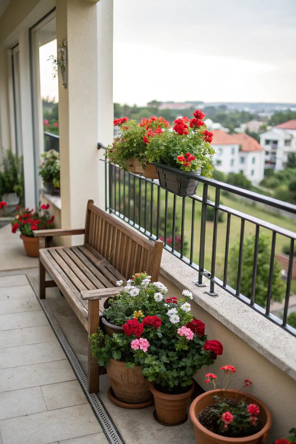 Wooden benches offer classic charm and durability.
