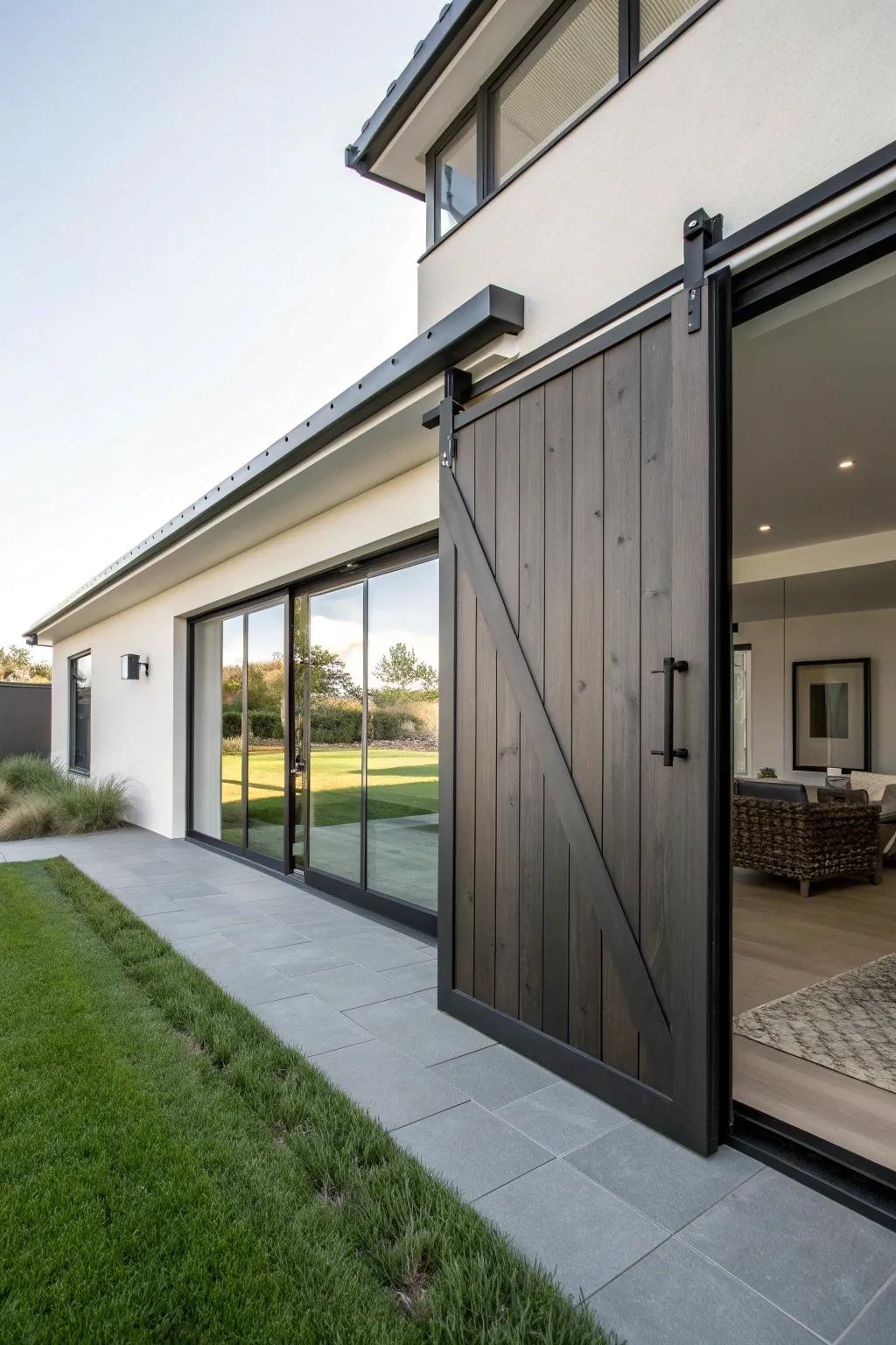 Sliding mechanisms provide space-saving solutions with modern flair.