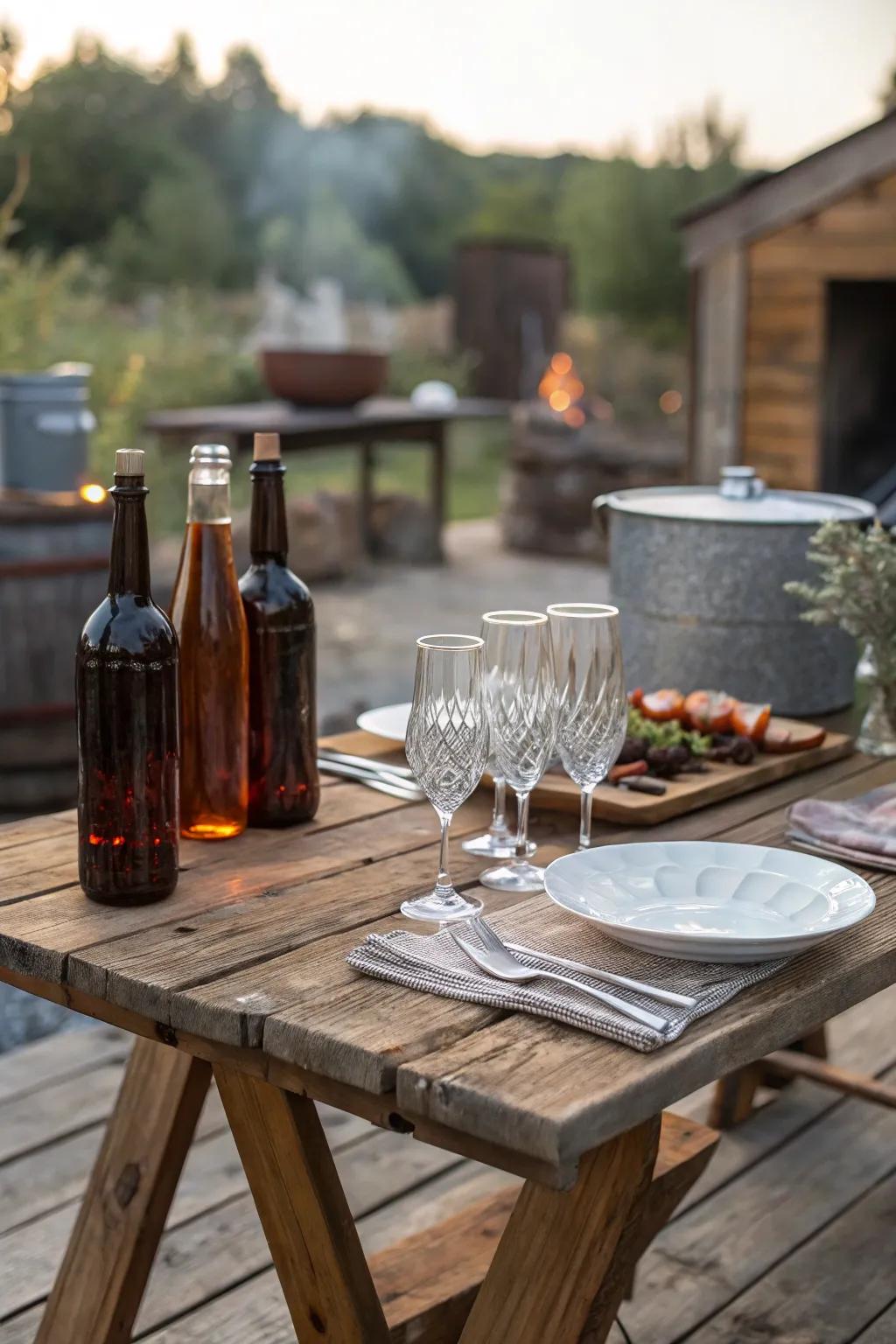 Rustic elegance that elevates your BBQ setup.