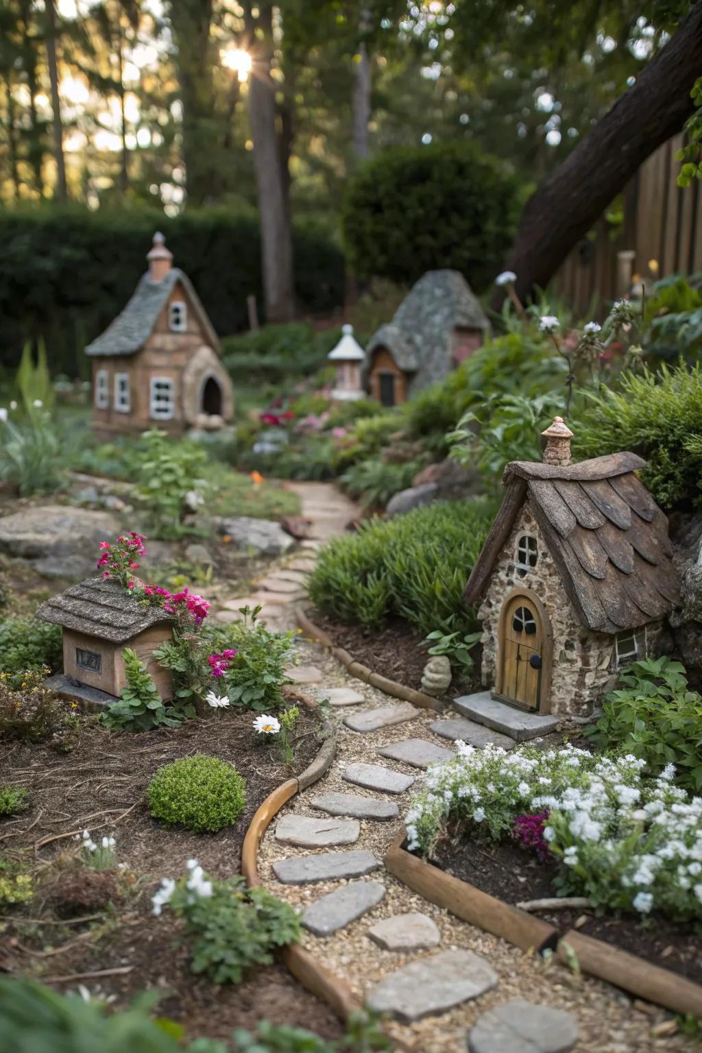 Fairy gardens add a touch of magic and whimsy.