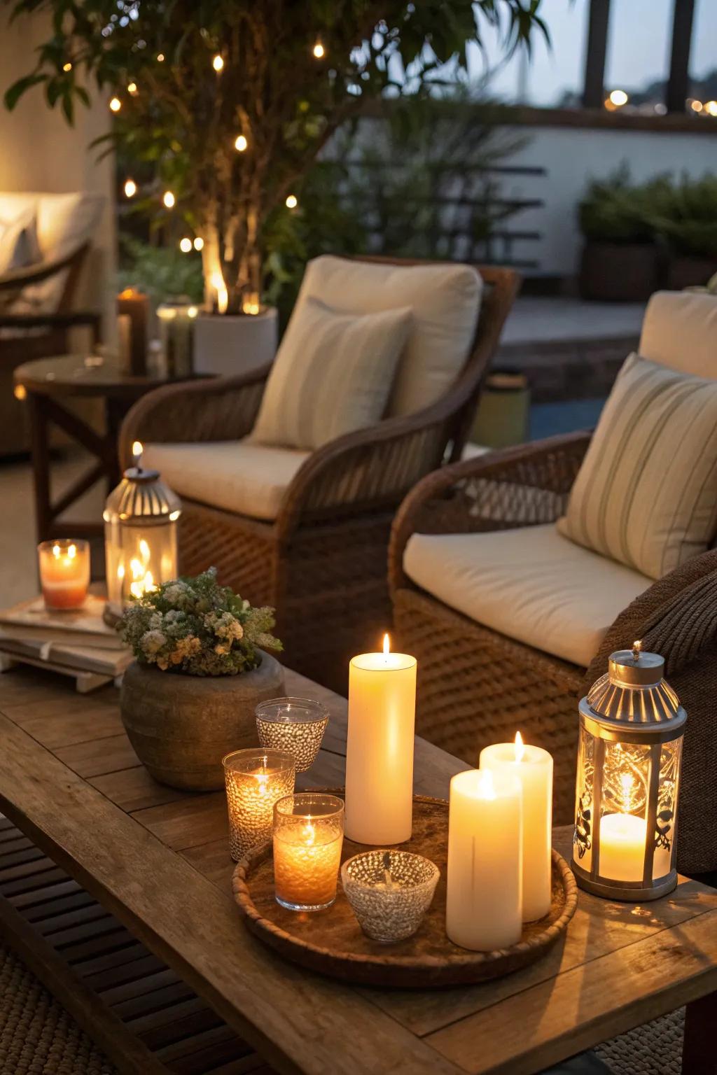 Warm lighting sets a cozy and inviting mood.