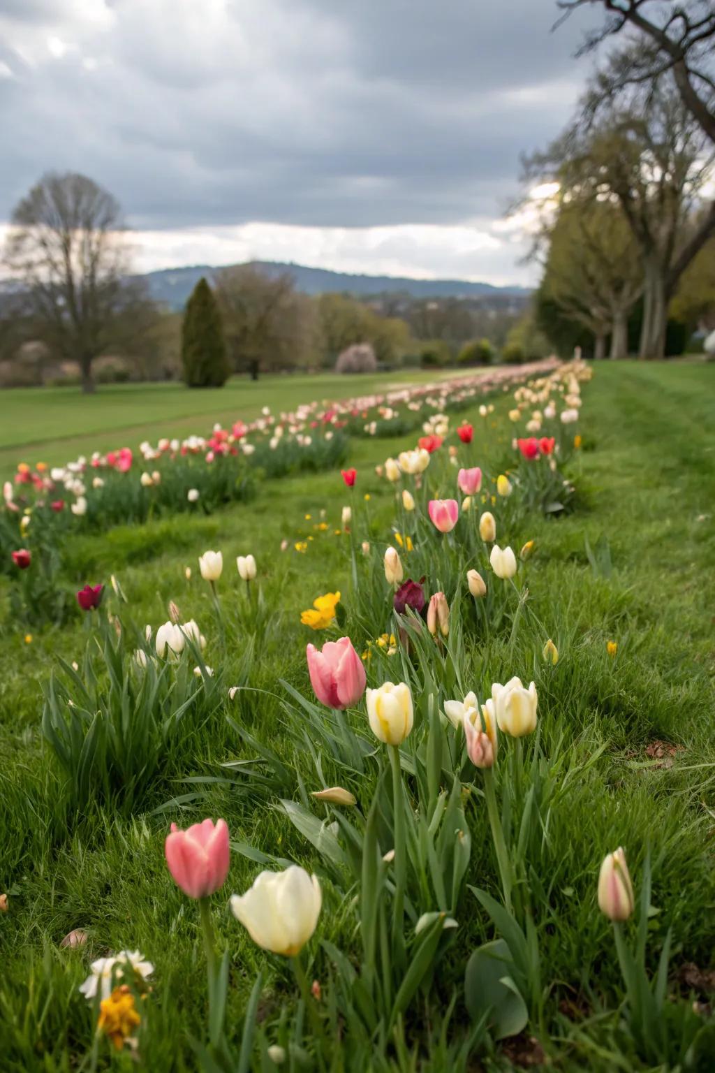 A bulb lawn brings the charm of a meadow right to your home.