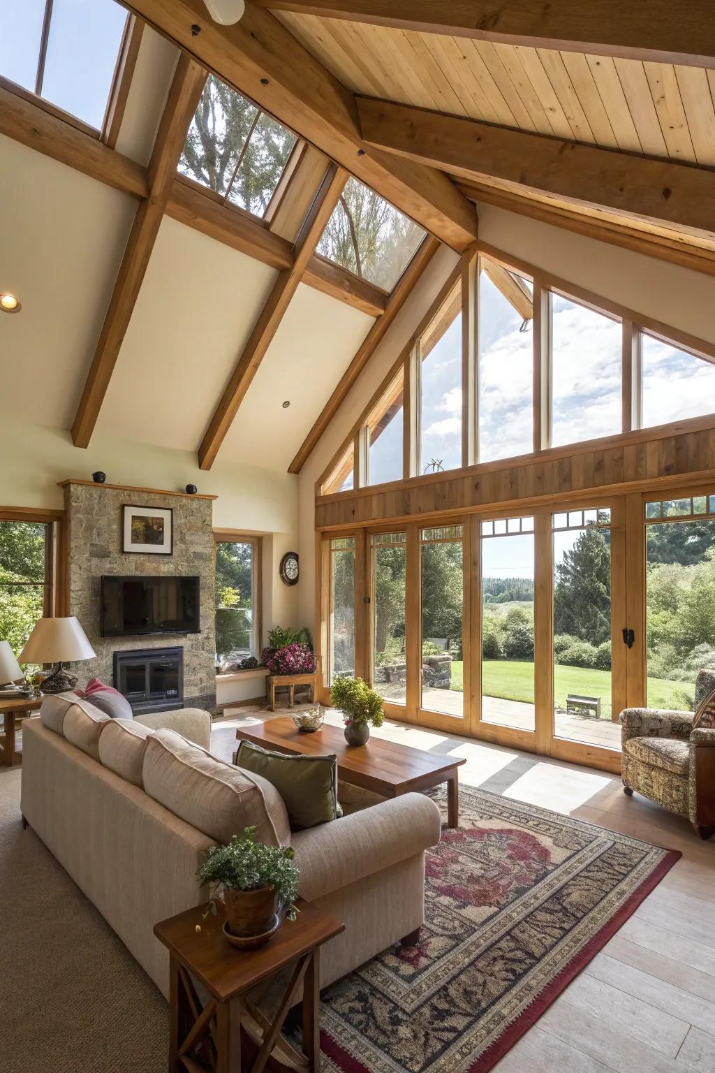 A raised roof providing extra headroom and a luxurious feel.