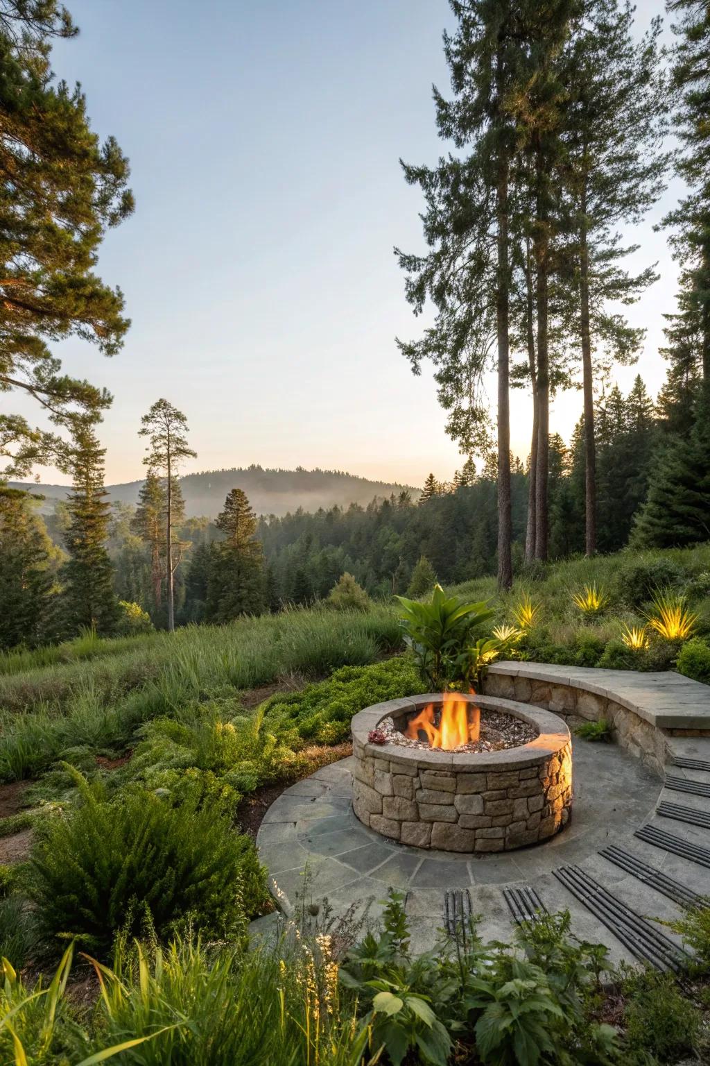 An eco-friendly fire pit that blends sustainability with style.