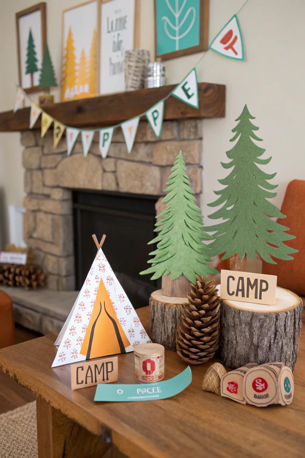 Craft your way to a more festive camping atmosphere.
