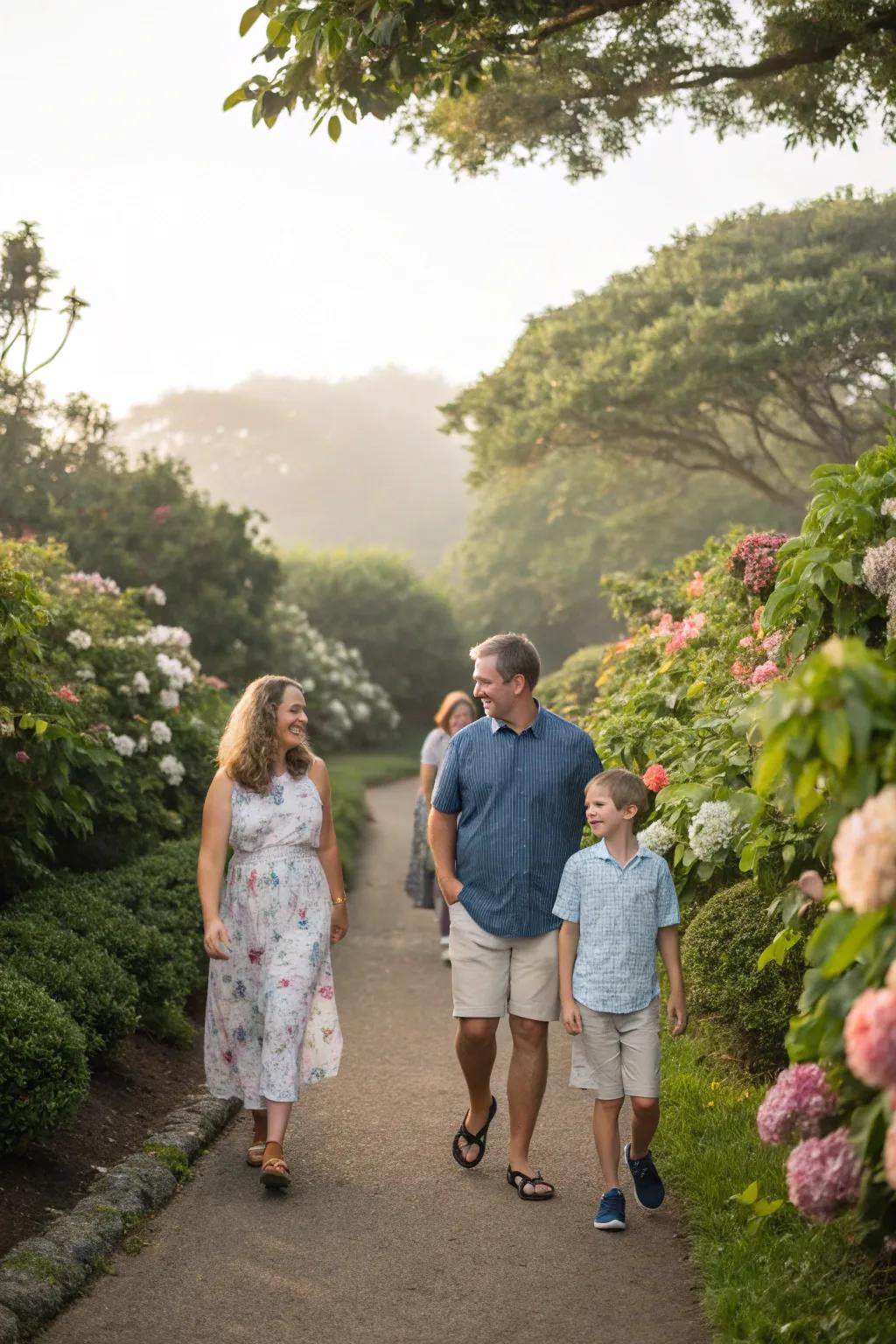 A morning nature walk is a refreshing start to your day.
