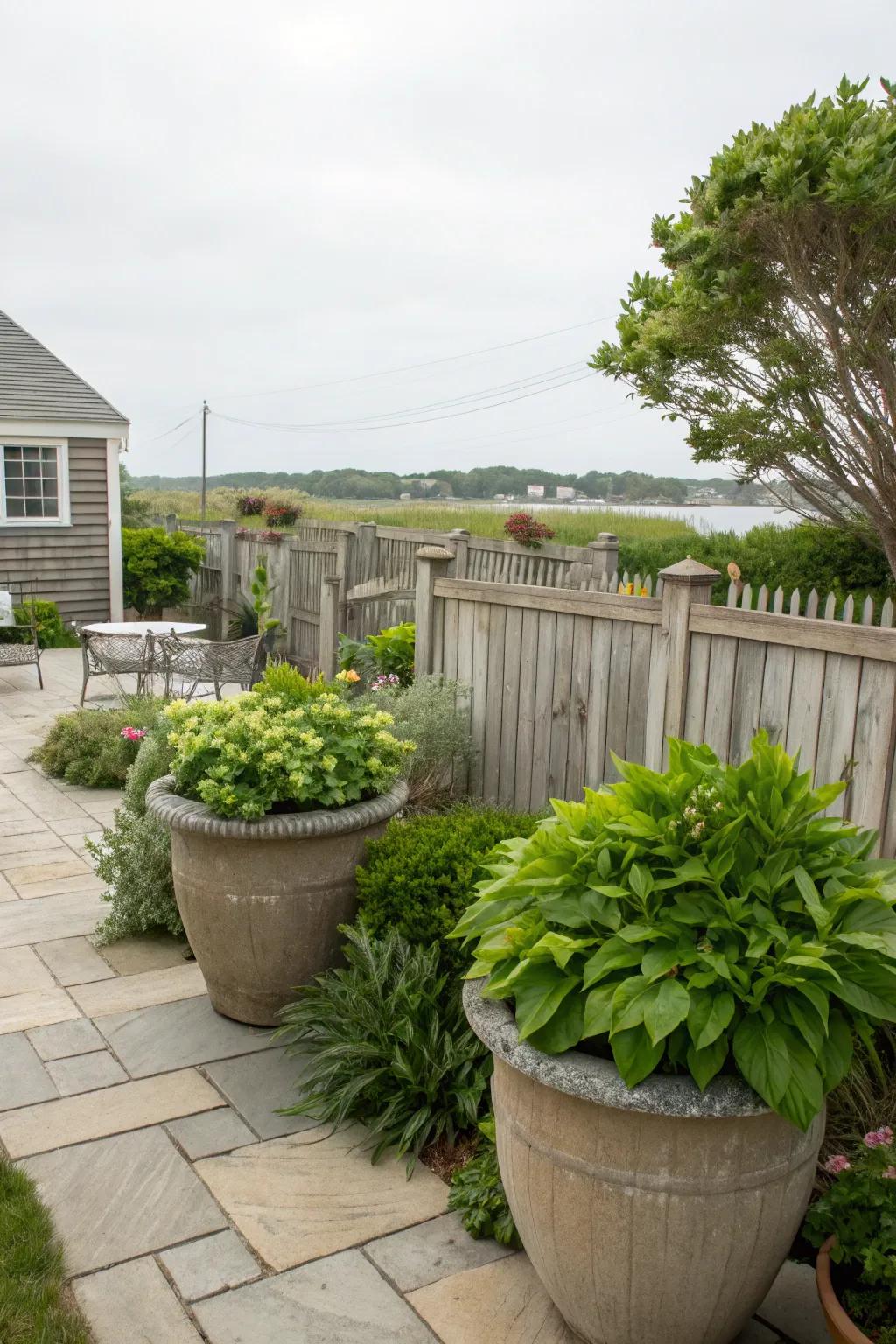 Supersized planters that make a bold and beautiful statement.