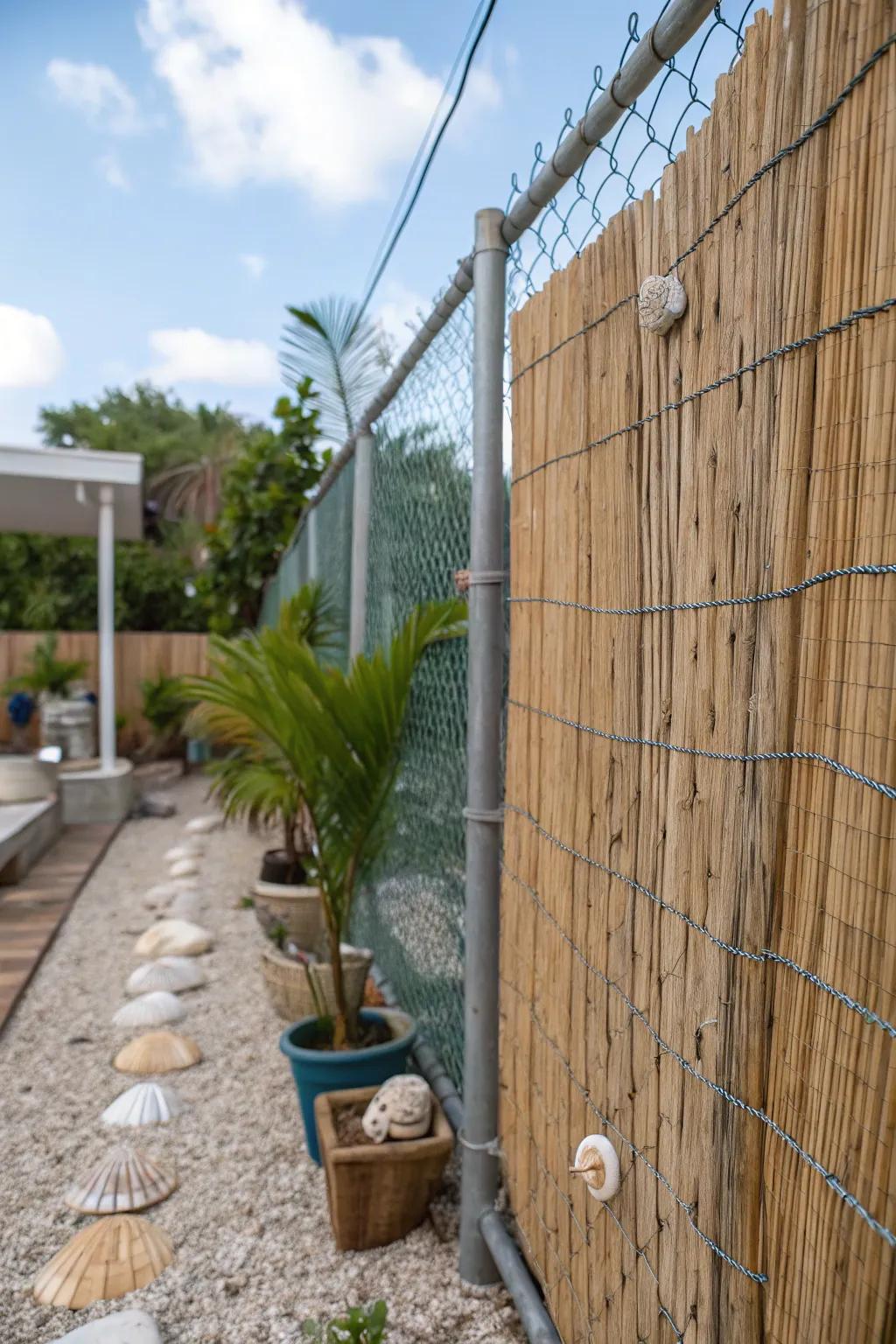 Reed screens add a beachy, laid-back charm to your space.