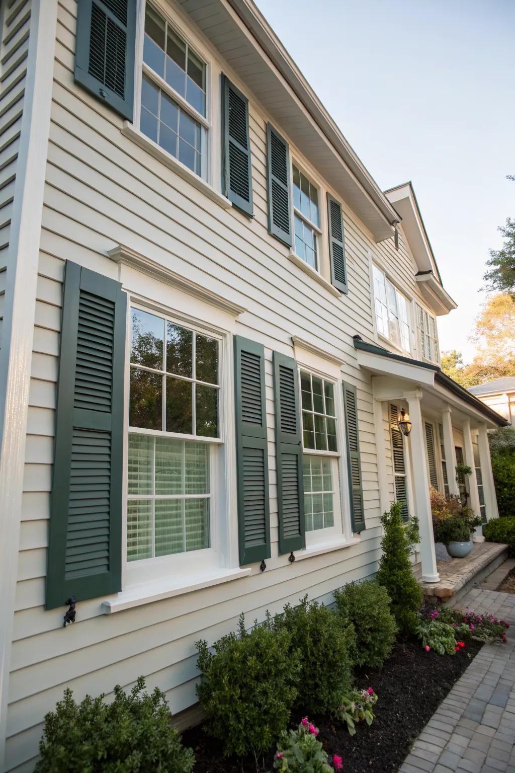 Shutters add character and depth to your home's facade.