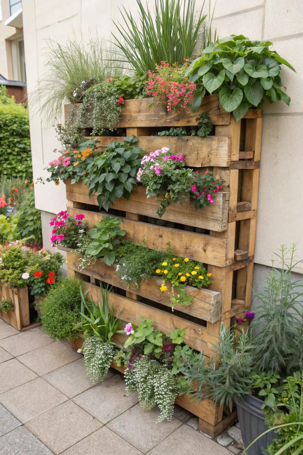 Elevate your garden with vertical greenery.