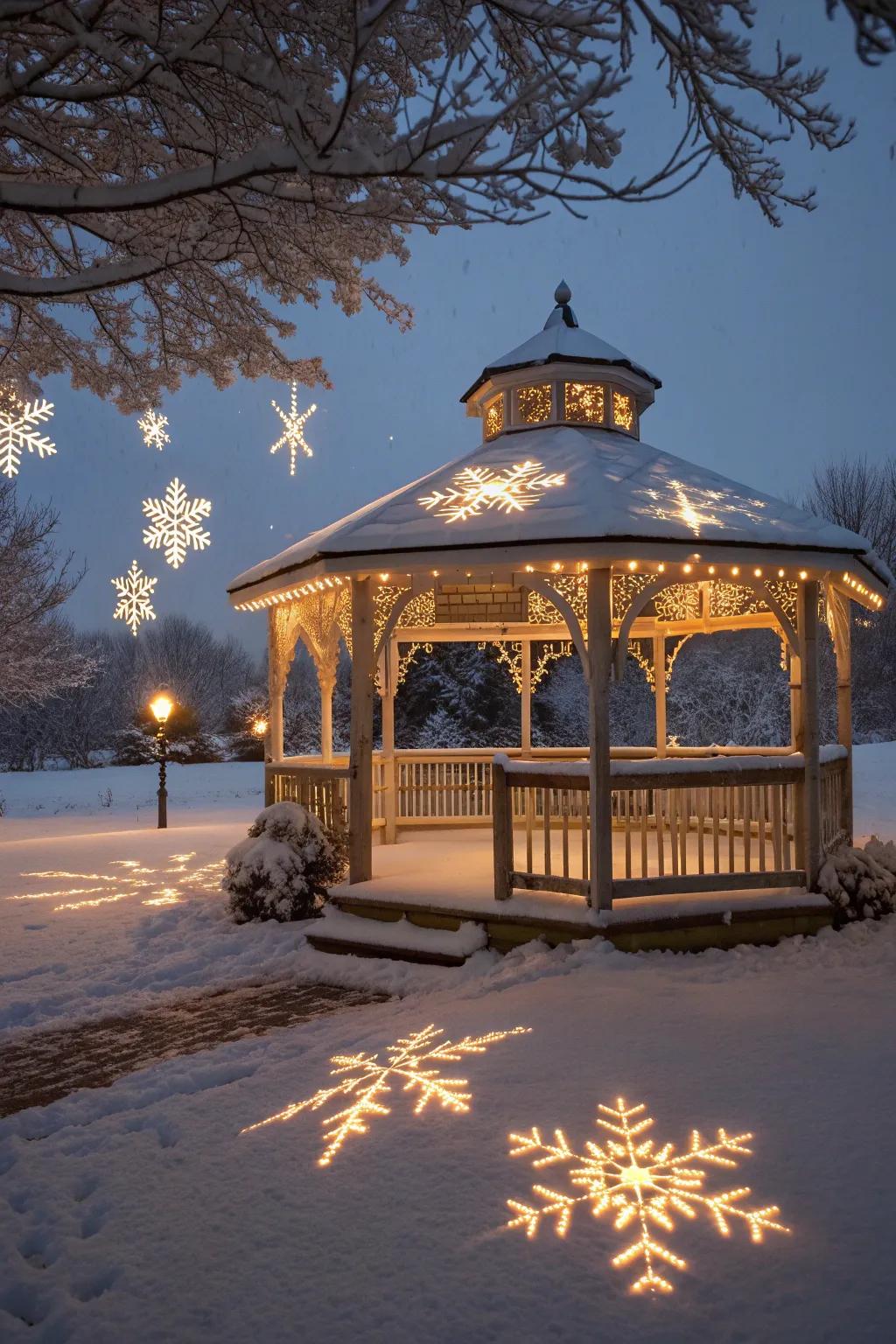 Snowflake projectors bring a mesmerizing, magical effect.
