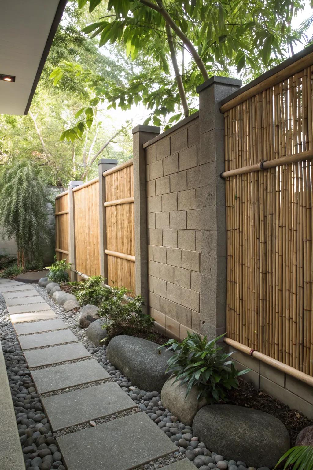 Bamboo screens add privacy and a natural, zen-like feel to your garden.