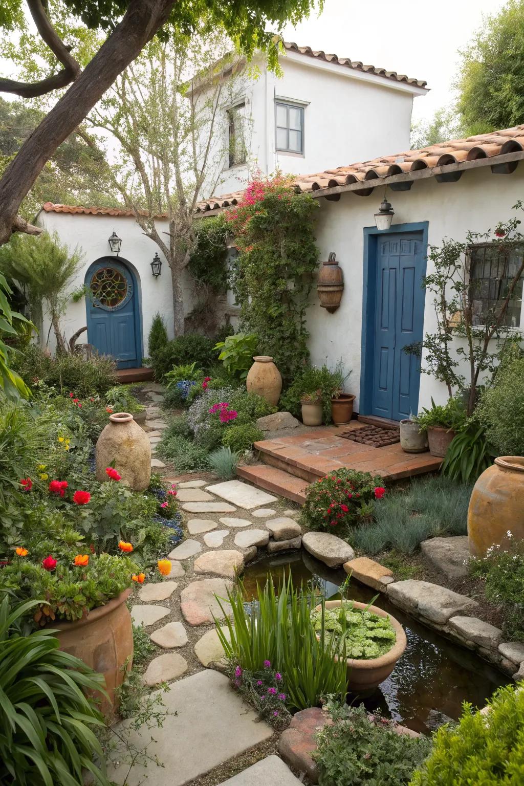 Set the mood with a garden theme.