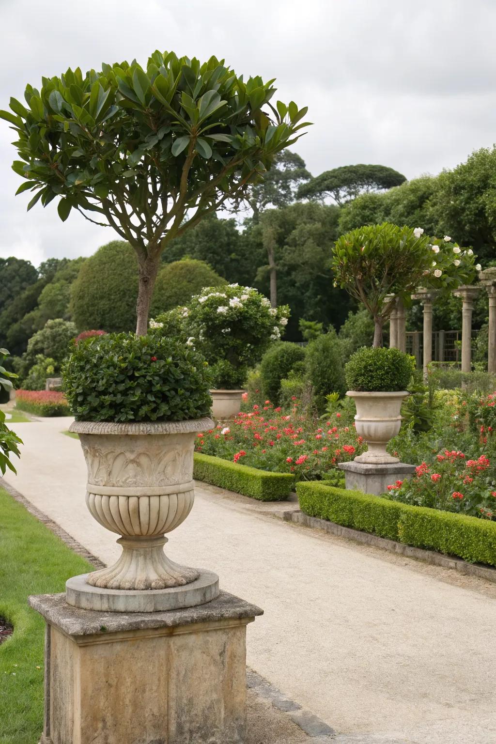 Clusia plants provide bold, sculptural garden accents.