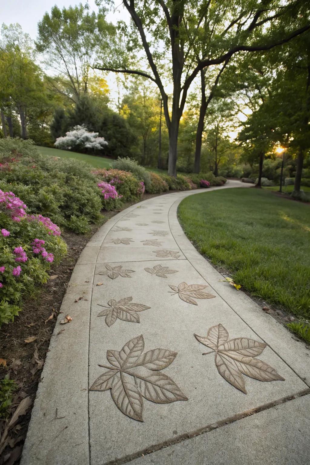 Add an organic touch with nature-inspired imprints.